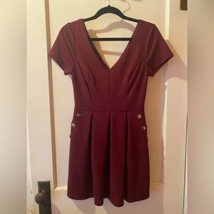 Maroon Dress
